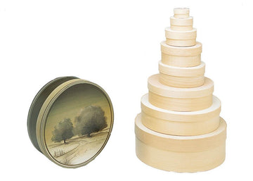 Spanschachteln rund 9cm FSC Mix Credit