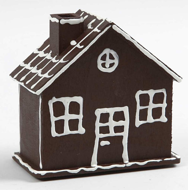 Spardose Haus Sperrholz mit Kunststoffstopfen 10x10x5,4cm 1 Stück