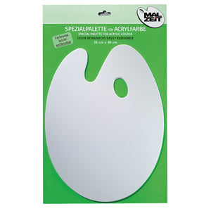 Spezialpalette aus Kunststoff für Acrylfarbe 30x40cm