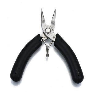 Mini-Diagonalzange aus Edelstahl Spitzzange 10x5,2x1,3cm schwarz