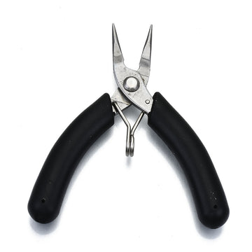 Mini-Diagonalzange aus Edelstahl Spitzzange 10x5,2x1,3cm schwarz