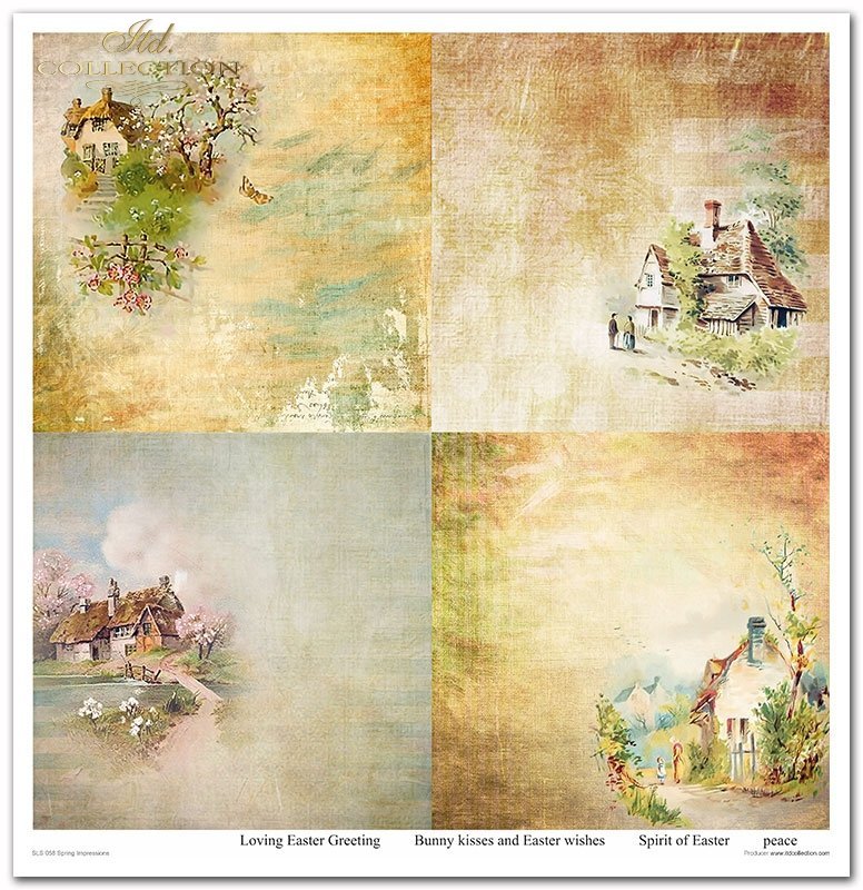 Spring Impressions Papier-Set 320x310mm 200g 10 Blatt