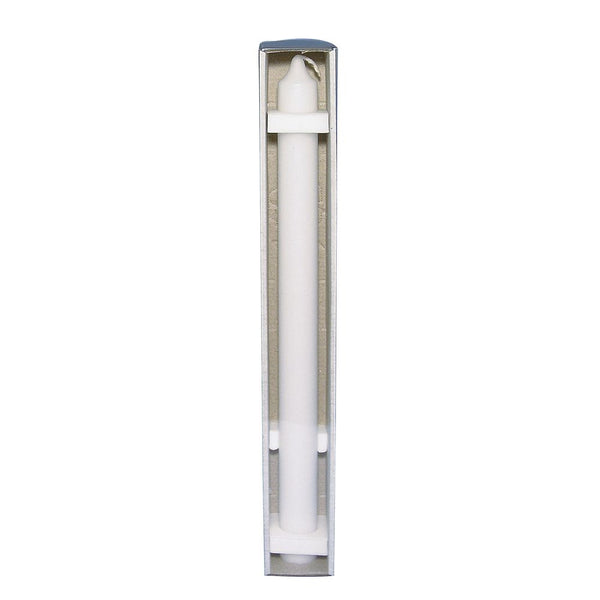 Stabkerze Taufkerzenrohling weiß 100% Paraffin ø 3cm 40cm in Klarsichtkarton