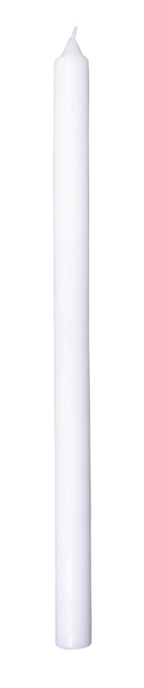 Kerzenrohling Taufkerze Paraffin weiß 50x3cm inkl. Aufbewahrungskarton mit Klarsichtdeckel