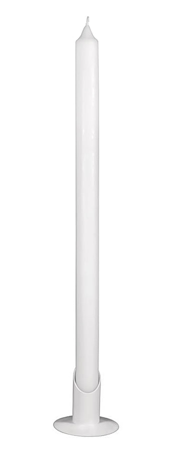 Kerzenrohling Taufkerze Paraffin weiß mit Aufbewahrungskarton 40x3cm