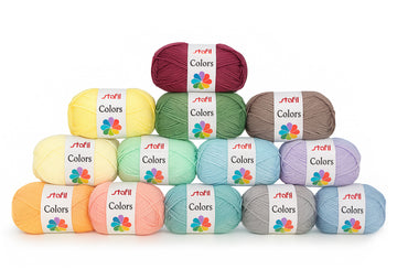 Stafil Colors PASTELS Schulwolle 100 % Polyacryl 50 g 133 m