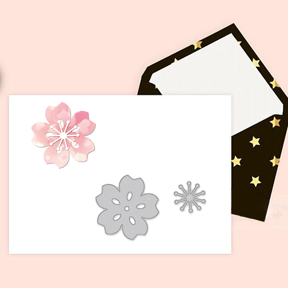 Stanzschablonen Kirschblüten Set 2-teilig