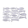 Stanzschablone Fische 111x75x0,9mm