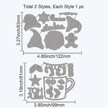 Stanzschablone Wichtel in Tasse 99~122x81~83mm