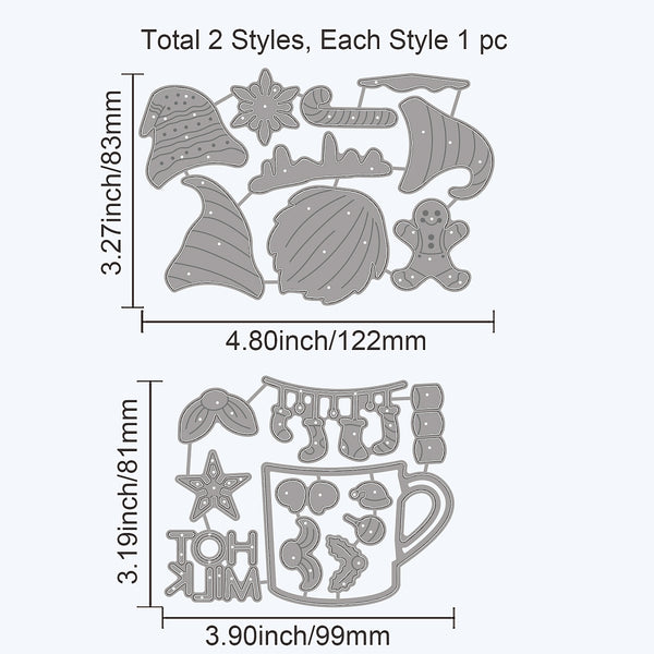 Stanzschablone Wichtel in Tasse 99~122x81~83mm