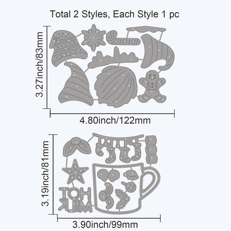 Stanzschablone Wichtel in Tasse 99~122x81~83mm