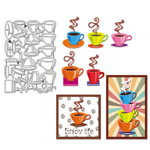 Stanzschablonen Kaffeetasse Teatime 189x133x0,8mm