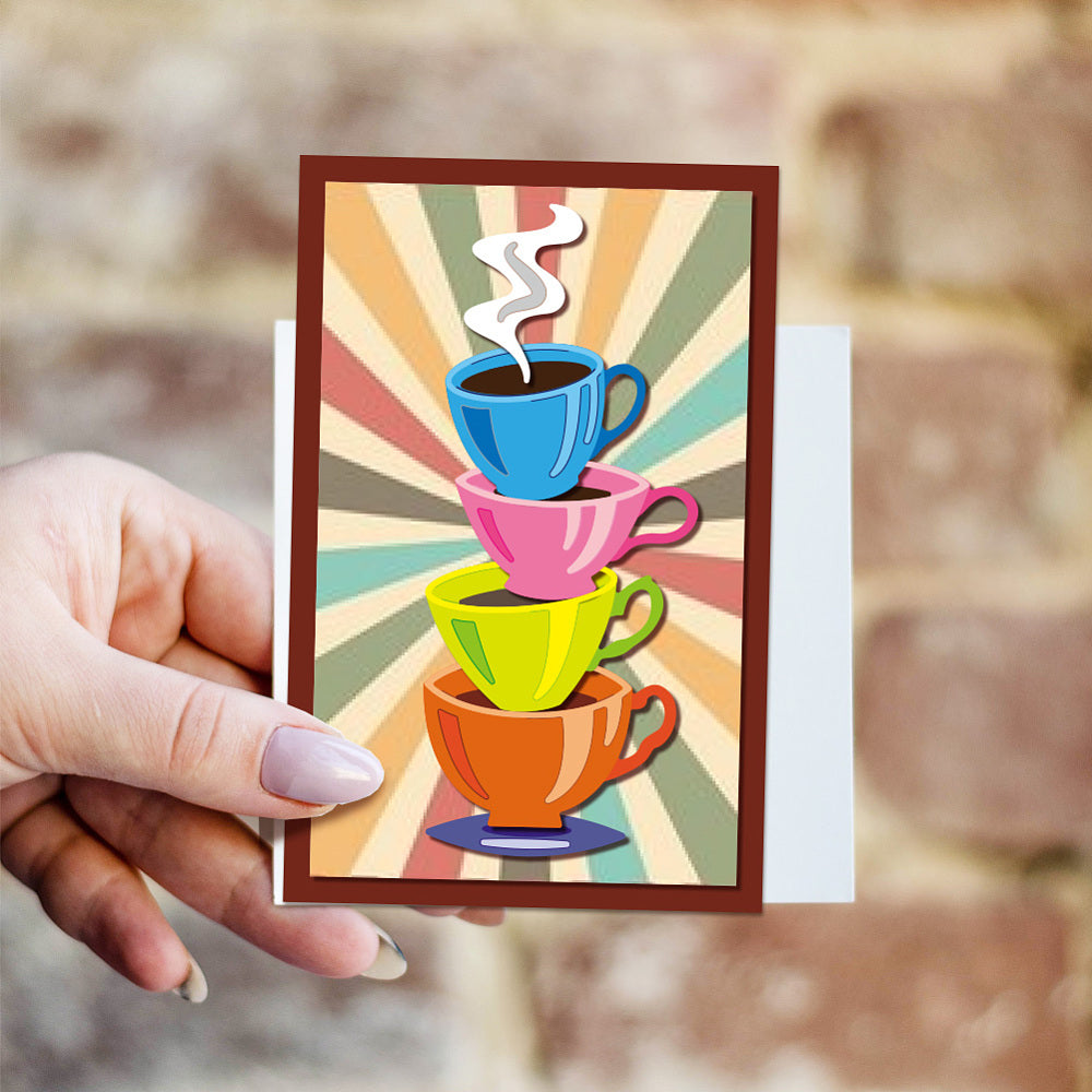 Stanzschablonen Kaffeetasse Teatime 189x133x0,8mm