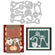 Stanzschablone Schlüssel und Schloss Set 12,7x9,3x0,08cm