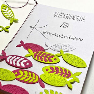 Stanzschablone Fische 2 Stück 46x34x0,8mm