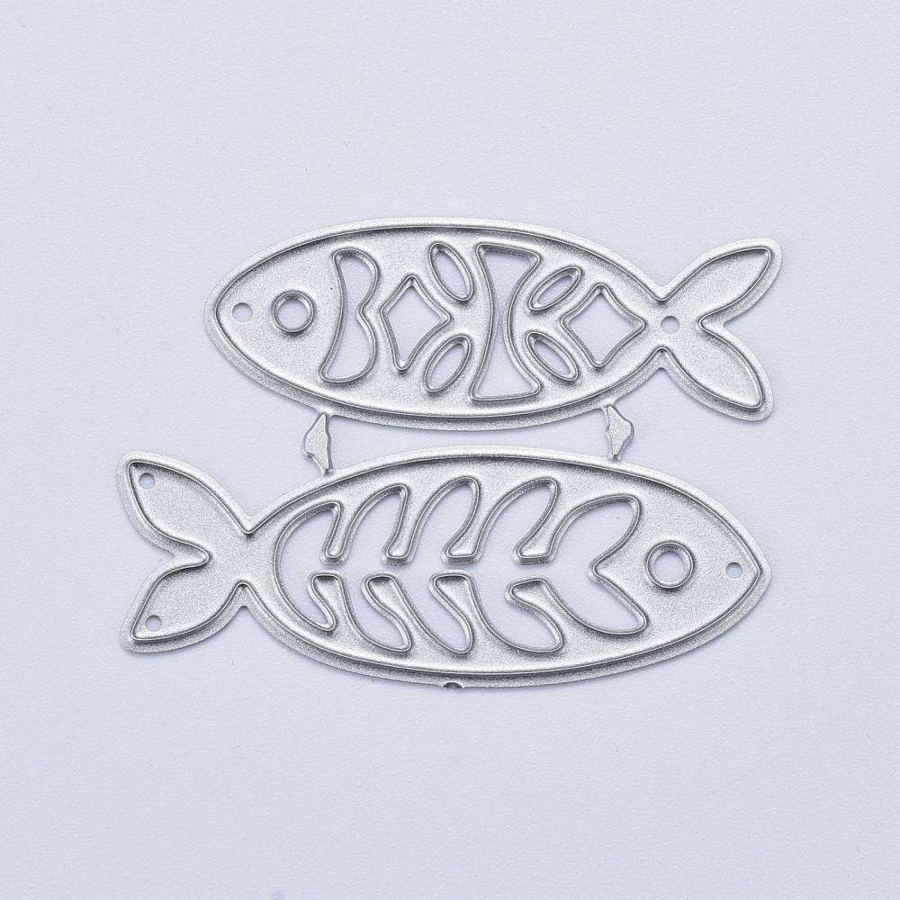 Stanzschablone Fische 2 Stück 46x34x0,8mm