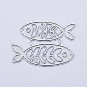 Stanzschablone Fische 2 Stück 46x34x0,8mm