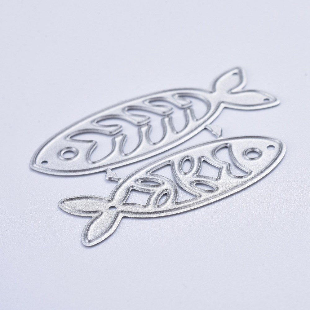 Stanzschablone Fische 2 Stück 46x34x0,8mm
