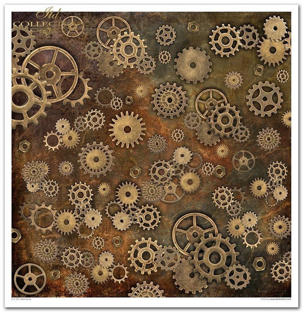 Scrapbooking-Papier Set Steampunk 31x32cm 200 g/m2 11 Blatt
