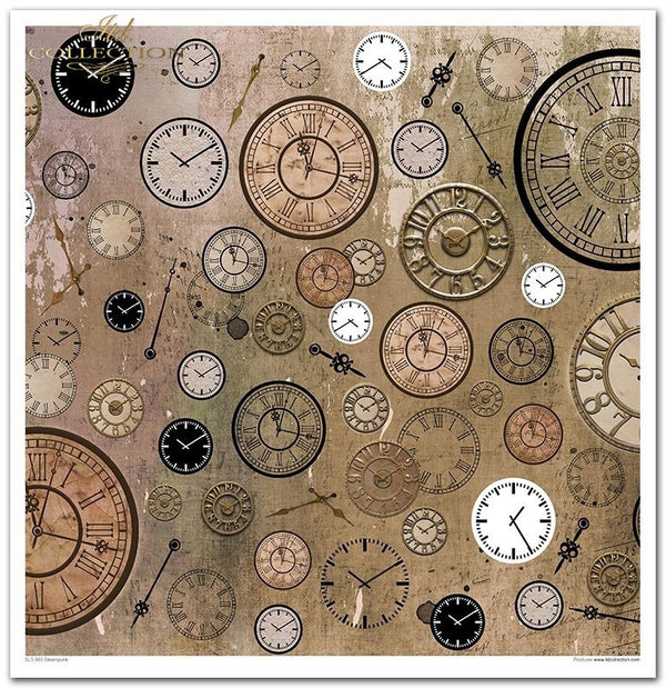Scrapbooking-Papier Set Steampunk 31x32cm 200 g/m2 11 Blatt