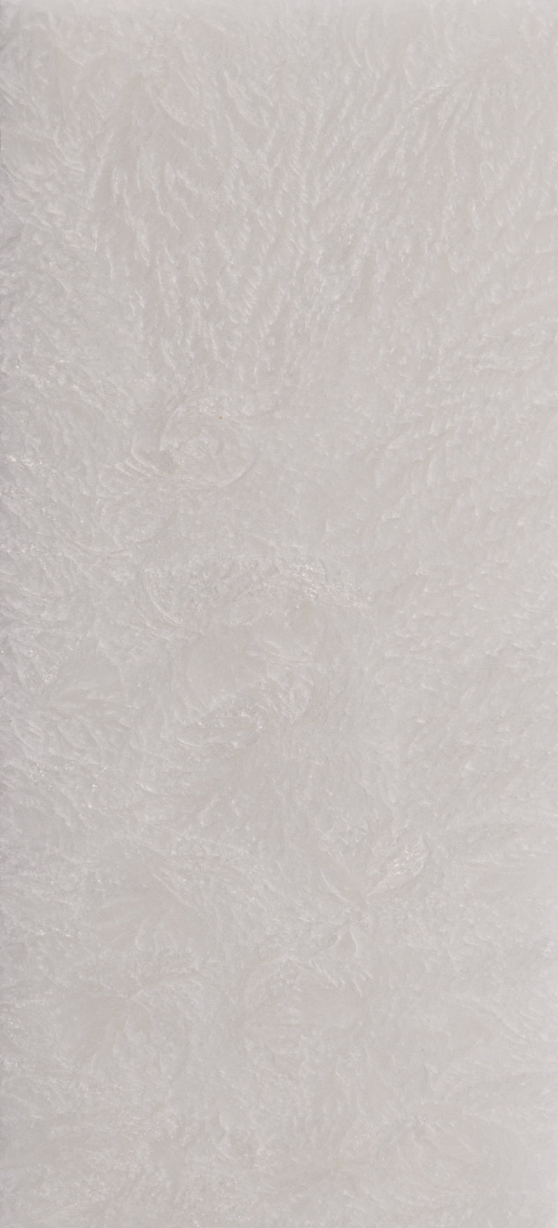 Stearinkerze Stumpenrohling mit Korkboden weiß strukturierte Oberfläche 20x6 cm