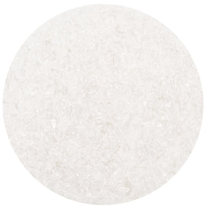 Kerzenrohling rund aus Stearin weiß 11x11,5cm Kristalloptik