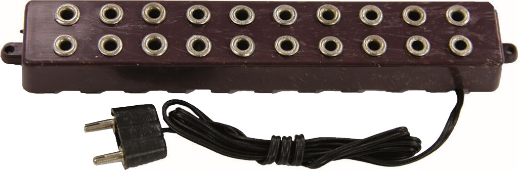 Verteilerleiste 10-fach mit Kabel 47cm 10x1,5cm