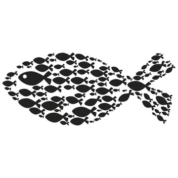 Stempel Fisch Kautschuk 4,9cm