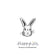 Holz-Stempel Osterhase 3,1x3,5cm