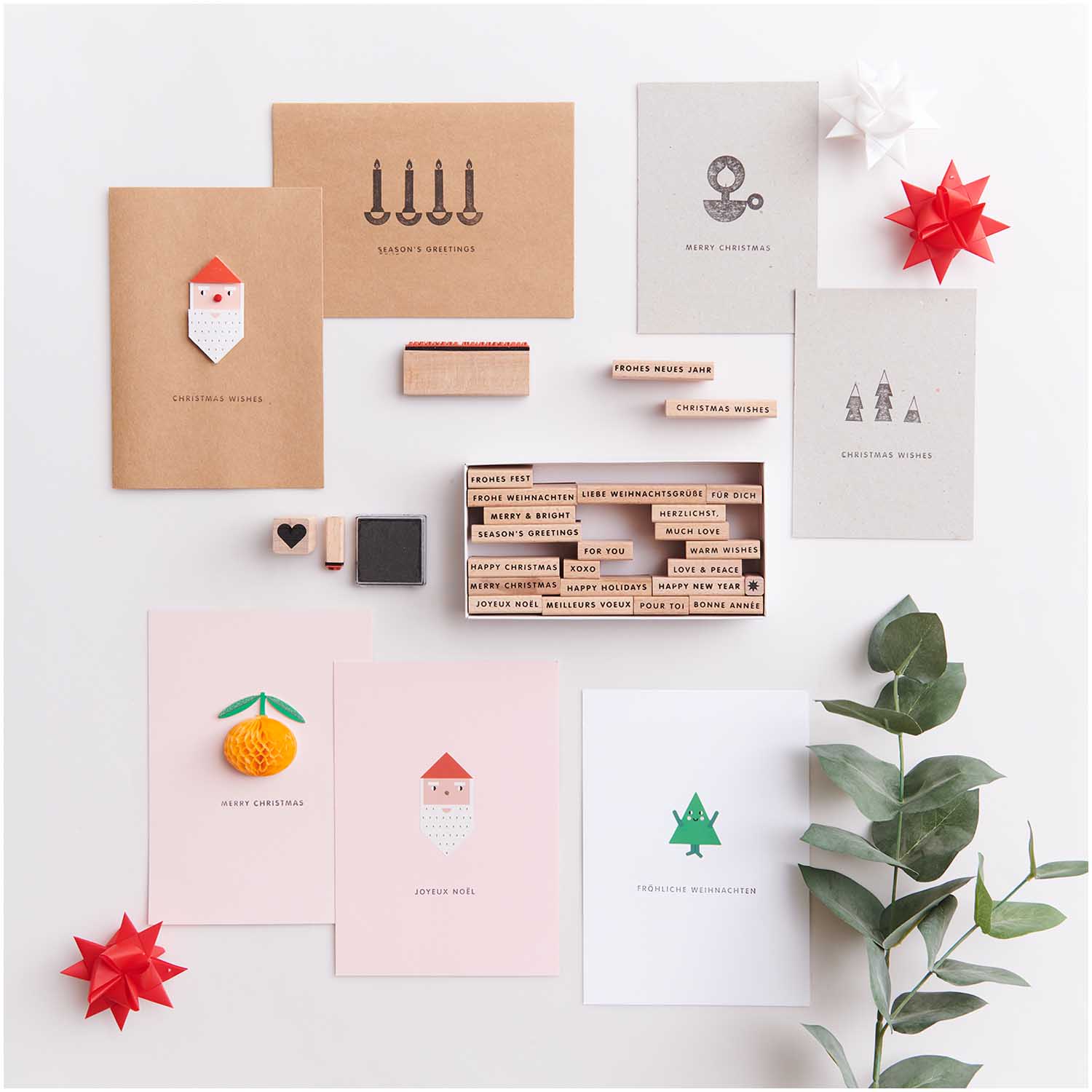 APER POETRY XL-STEMPELSET MERRY CHRISTMAS 27TEILIG