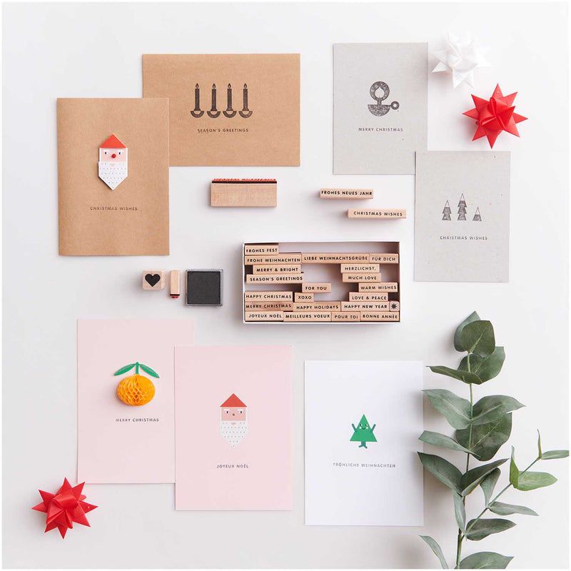 APER POETRY XL-STEMPELSET MERRY CHRISTMAS 27TEILIG