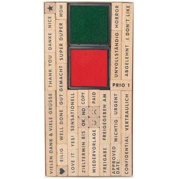Stempelset Schriftenstempel Professional FSC 100% 34 Stück