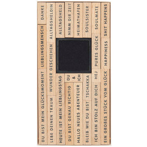 Stempelset Schriftenstempel Happiness FSC 100% 28 Stück