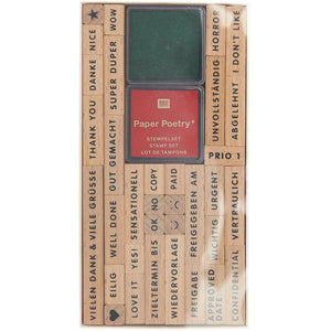 Stempelset Schriftenstempel Professional FSC 100% 34 Stück