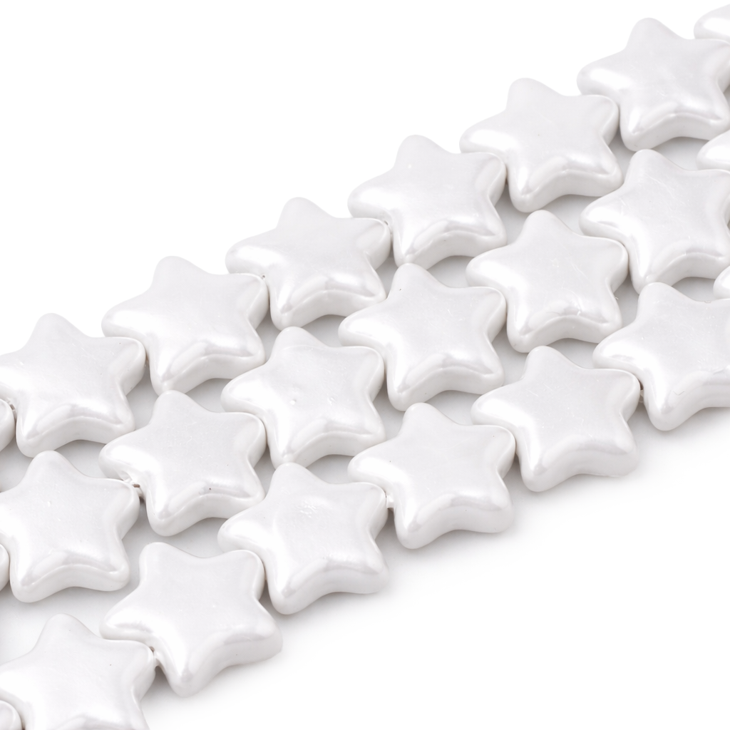 Sternchen Muschelperlen 15x5mm 8 Stk./Btl