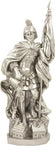 St. Florian Heiligenfigur UV-beständig silbergrau Schutzpatron