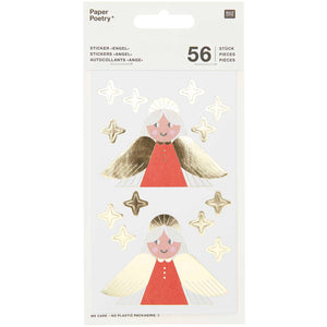 Aufkleber „Ich liebe Weihnachten“ Engel FSC MIX 4 Blatt à 15,5 x 8,5 cm