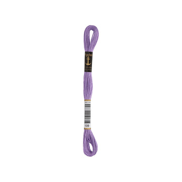 Anchor -Stranded Mouliné-Garn VIOLETTTÖNE Sticktwist 6-fädig 100% Baumwolle 8m