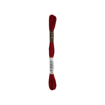 Anchor -Stranded Mouliné-Garn ROTTÖNE Sticktwist 6-fädig 100% Baumwolle 8m
