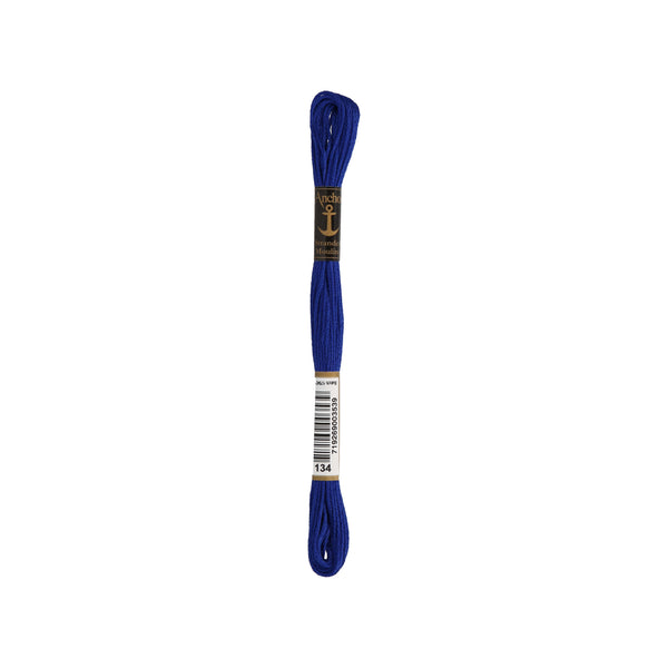 Anchor -Stranded Mouliné-Garn BLAUTÖNE Sticktwist 6-fädig 100% Baumwolle 8m
