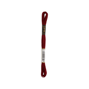Anchor -Stranded Mouliné-Garn ROTTÖNE Sticktwist 6-fädig 100% Baumwolle 8m
