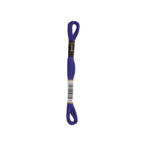 Anchor -Stranded Mouliné-Garn VIOLETTTÖNE Sticktwist 6-fädig 100% Baumwolle 8m