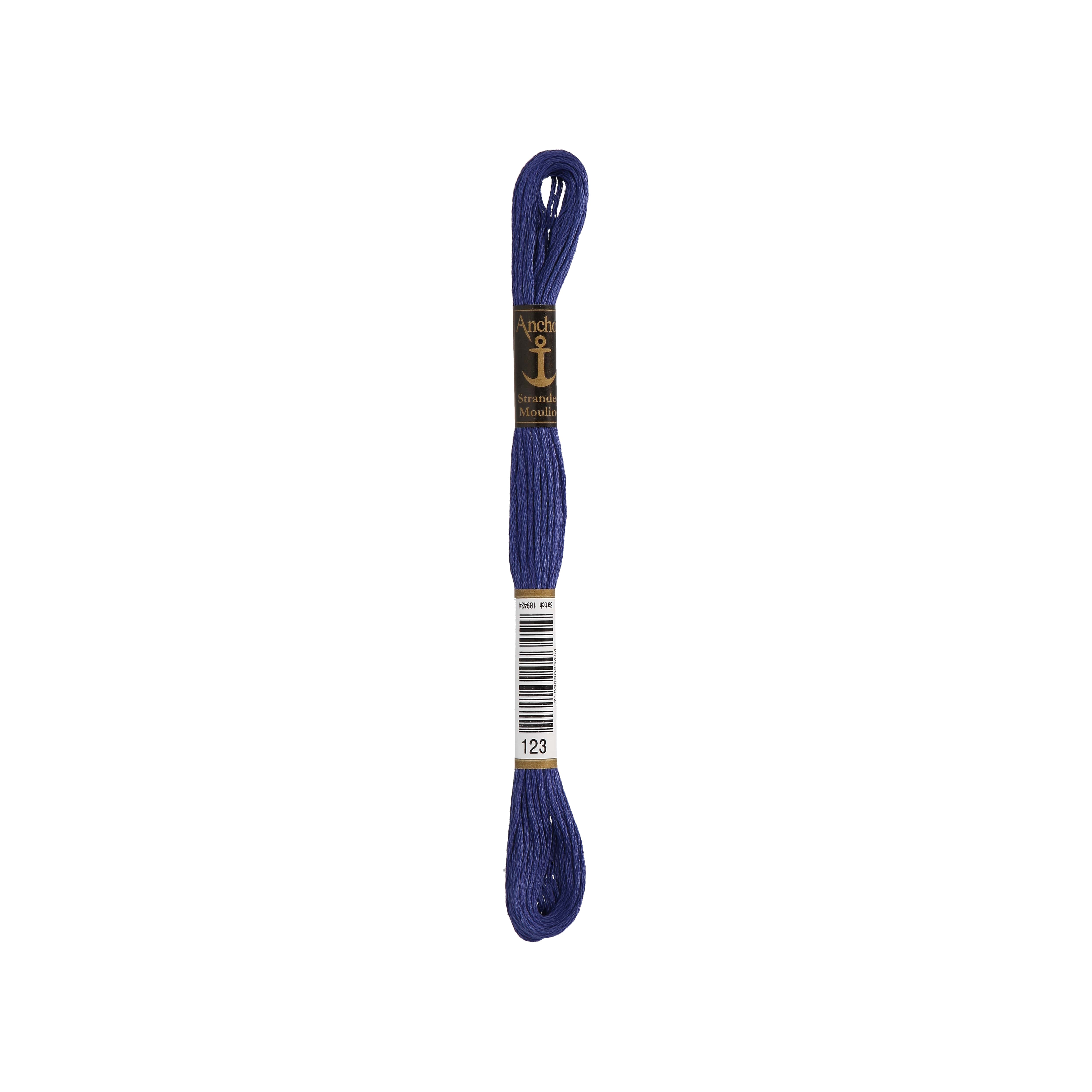 Anchor -Stranded Mouliné-Garn BLAUTÖNE Sticktwist 6-fädig 100% Baumwolle 8m