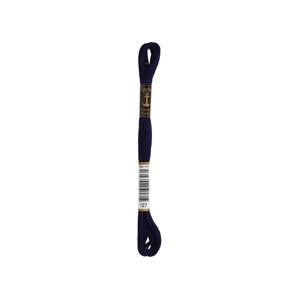 Anchor -Stranded Mouliné-Garn BLAUTÖNE Sticktwist 6-fädig 100% Baumwolle 8m