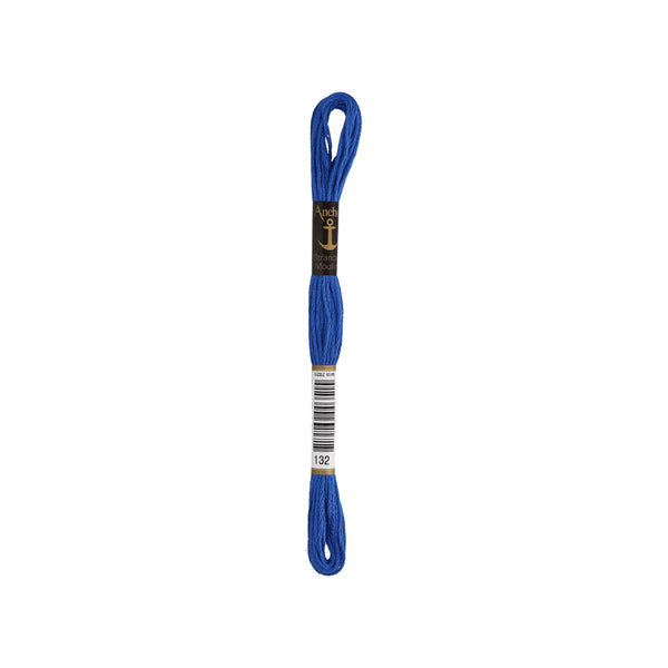Anchor -Stranded Mouliné-Garn BLAUTÖNE Sticktwist 6-fädig 100% Baumwolle 8m