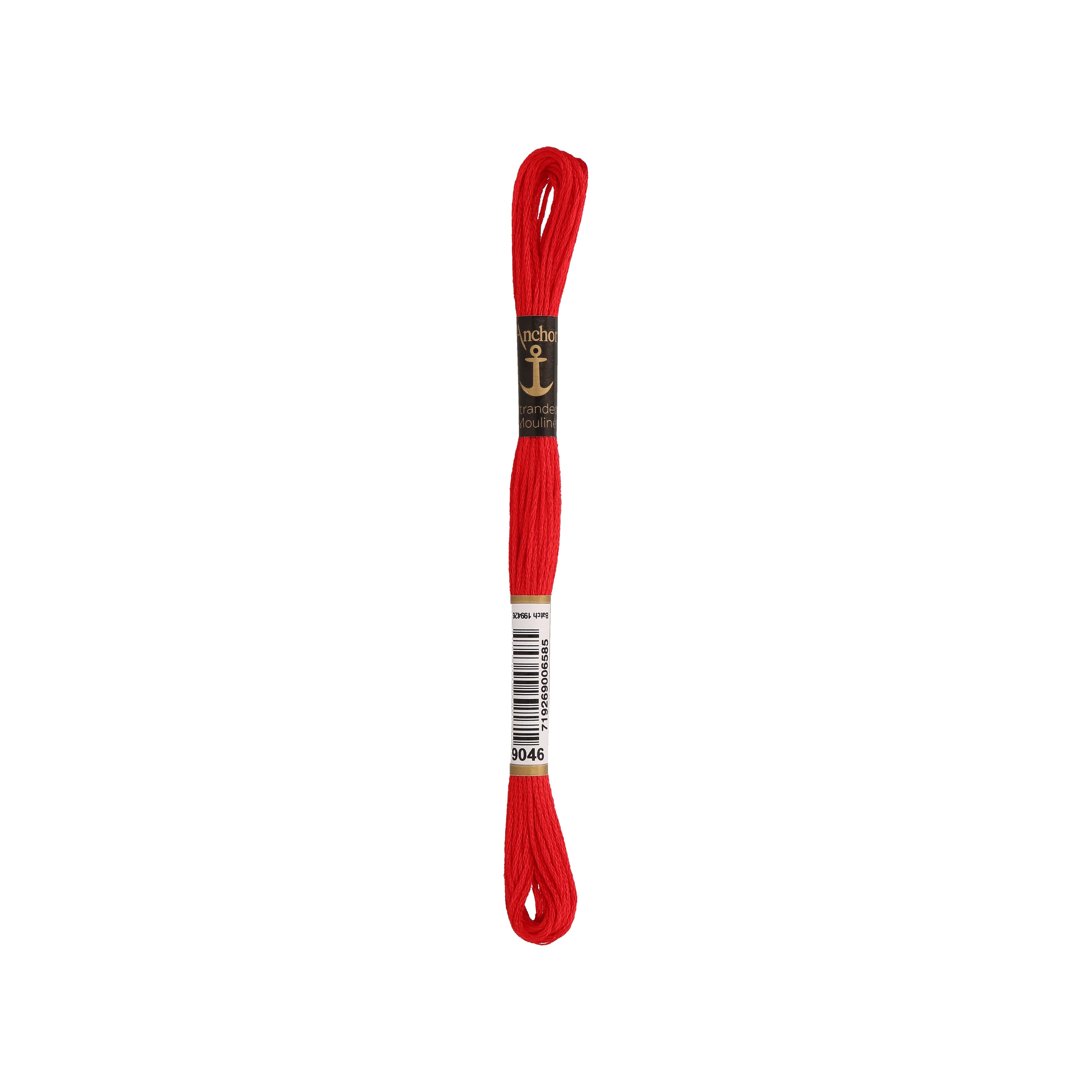 Anchor -Stranded Mouliné-Garn ROTTÖNE Sticktwist 6-fädig 100% Baumwolle 8m