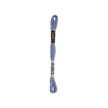 Anchor -Stranded Mouliné-Garn BLAUÖNE Sticktwist 6-fädig 100% Baumwolle 8m