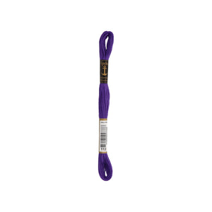 Anchor -Stranded Mouliné-Garn VIOLETTTÖNE Sticktwist 6-fädig 100% Baumwolle 8m