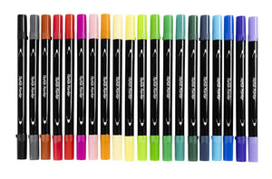 Textil-Marker Stoffmalstifte Strichstärke 2,3+3,6 mm Standard-Farben 20 Stück