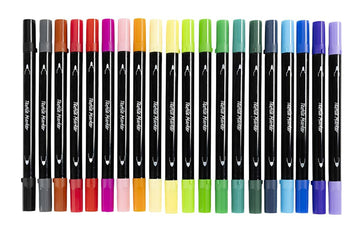 Textil-Marker Stoffmalstifte Strichstärke 2,3+3,6 mm Standard-Farben 20 Stück